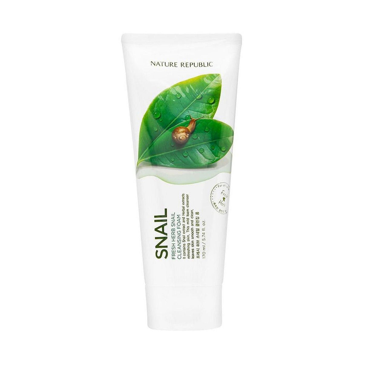 Nature Republic Snail Fresh Herb Snail Cleansing Foam