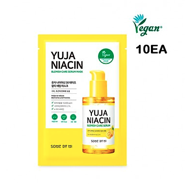 [SOME BY MI] Yuja Niacin 30 Days Blemish Care Serum Mask (10ea)