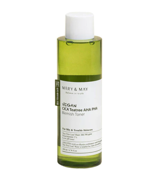 Mary & May Vegan CICA Tea Tree AHA PHA Blemish Toner