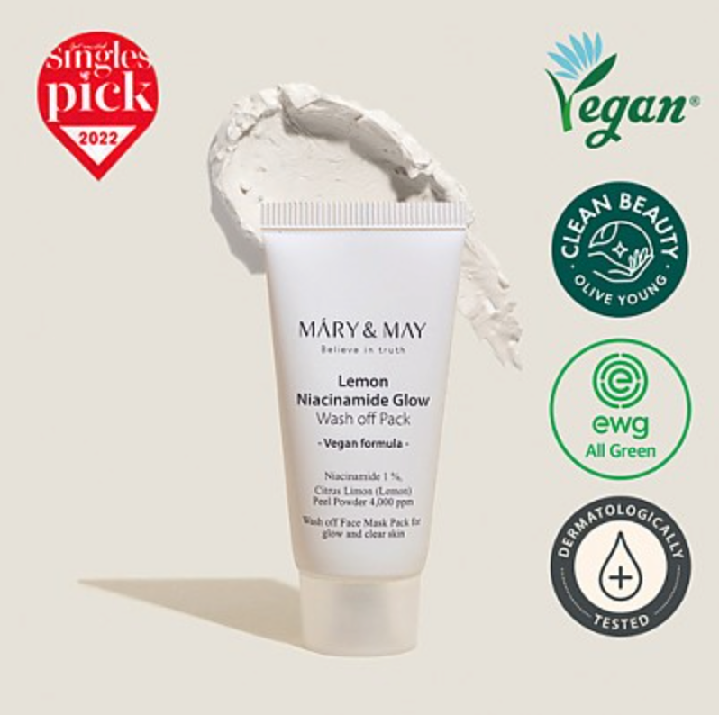 Mary & May Lemon Niacinamide Glow Wash off Pack