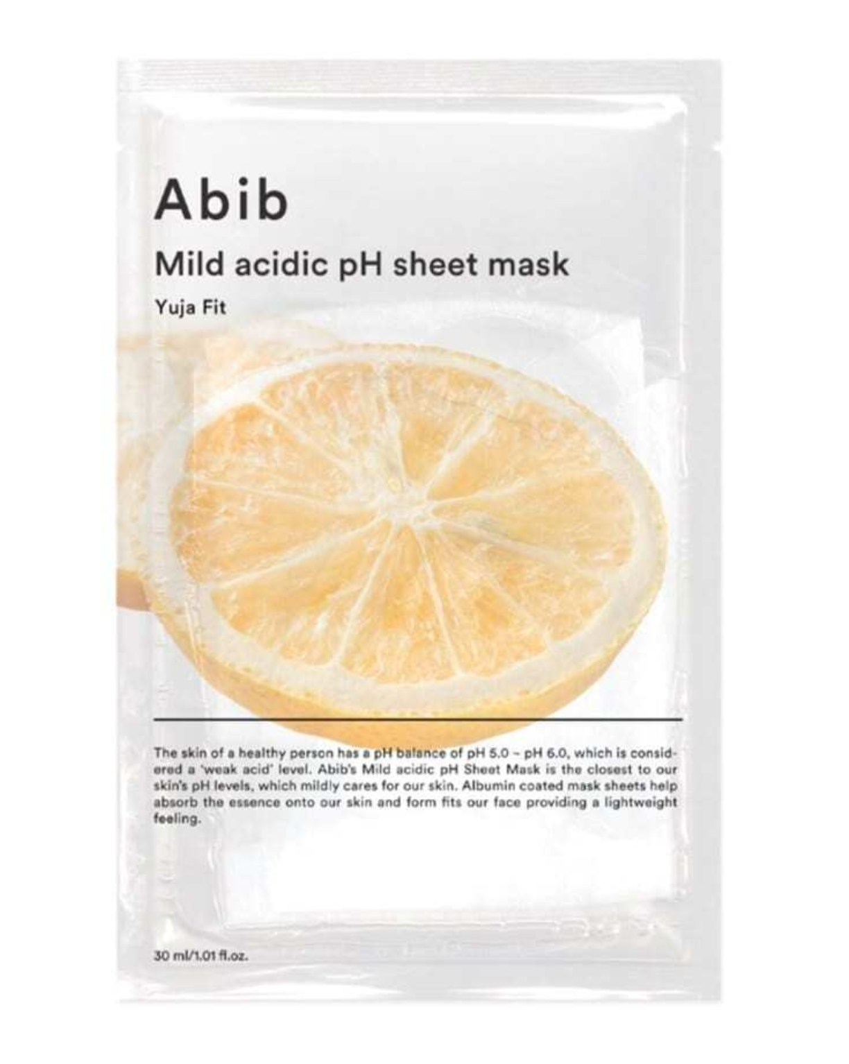 Abib Mild Acidic pH Sheet Mask Yuja Fit