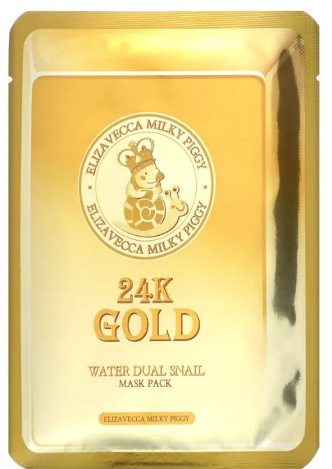 Elizavecca 24K Gold Water Dual Snail Mask Pack