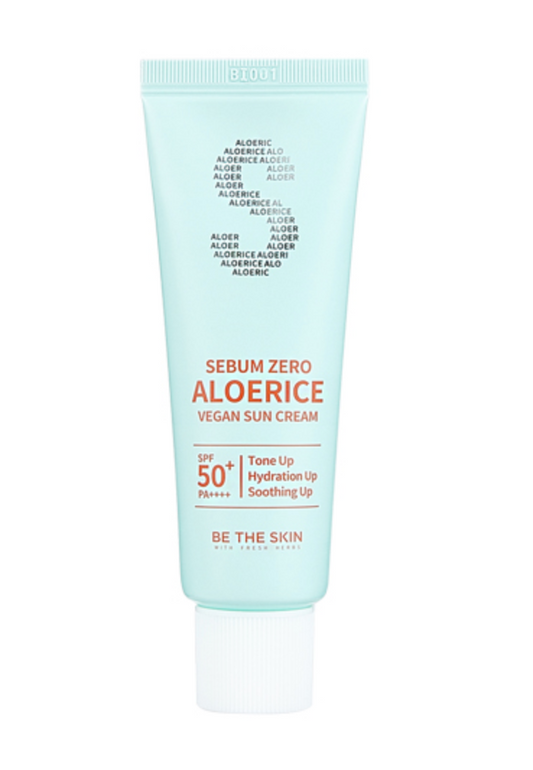 Be The Skin Sebum Zero Aloerice Vegan Sun Cream SPF 50+/PA++++