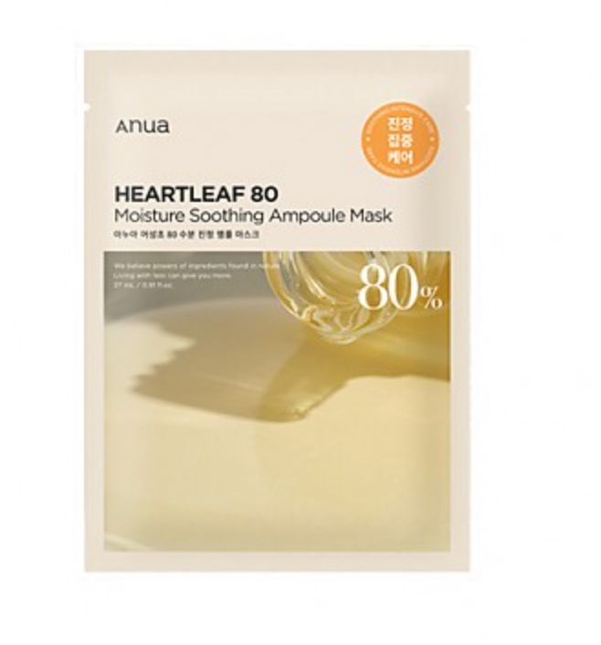 Anua Heartleaf 80 Moisture Soothing Ampoule Mask