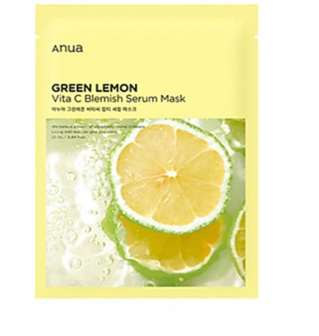 Anua Green Lemon Vita C Blemish Serum Mask