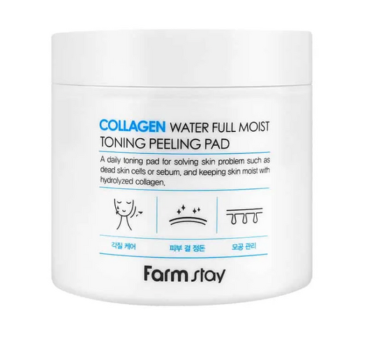 Farmstay Collagen Water Full Moist Toning Peeling Pad