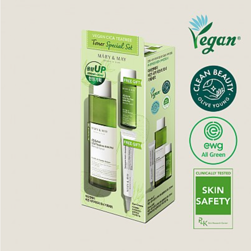 Mary&May Vegan CICA Teatree Toner Special Set