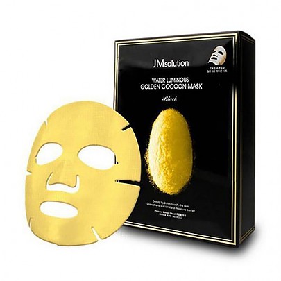 Luminous Golden Cocoon Mask