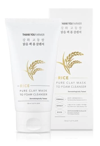 Thank You Farmer Ris Pure Clay Mask To Foam Cleanser