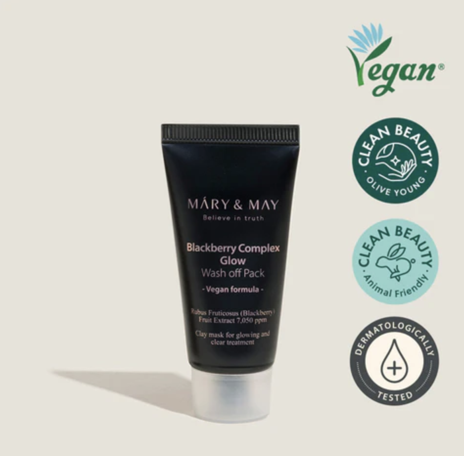 Mary & May Blackberry Compleks Glow Wash Off Mask