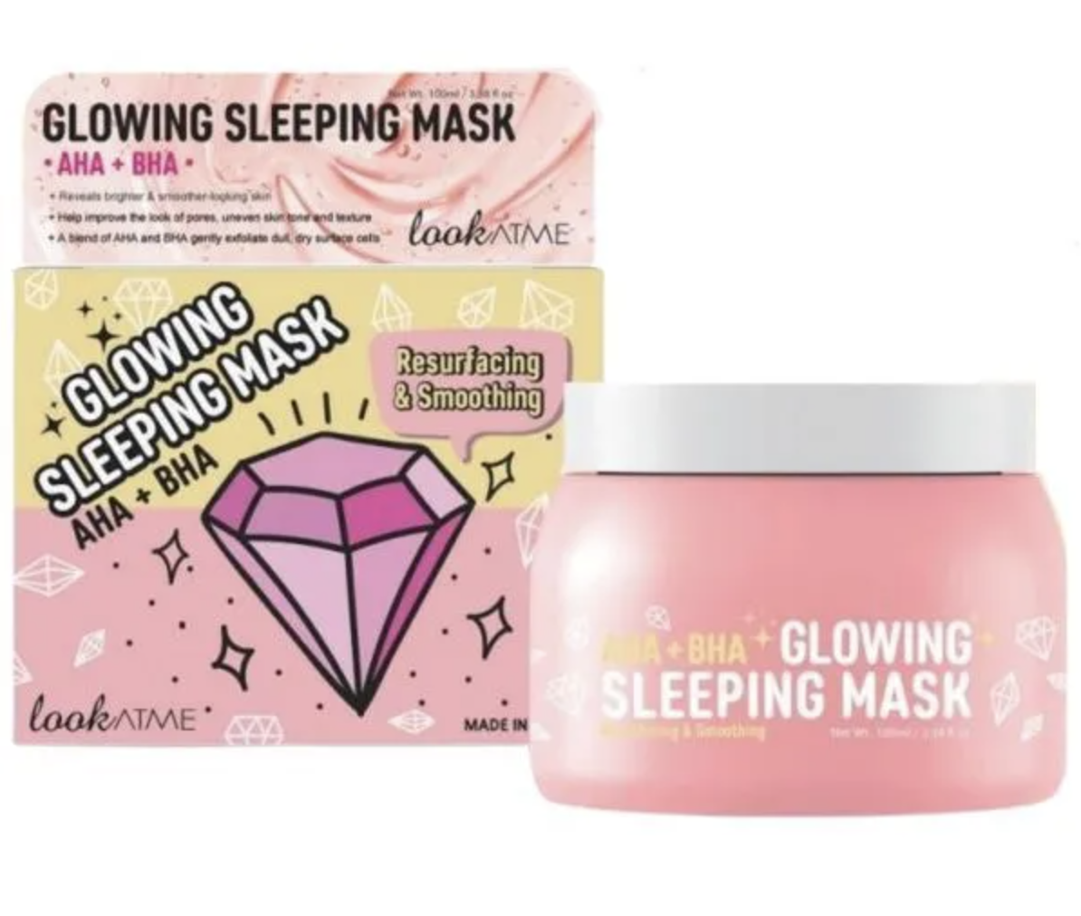 Look At Me Glowing Sleeping Mask with AHA and BHA